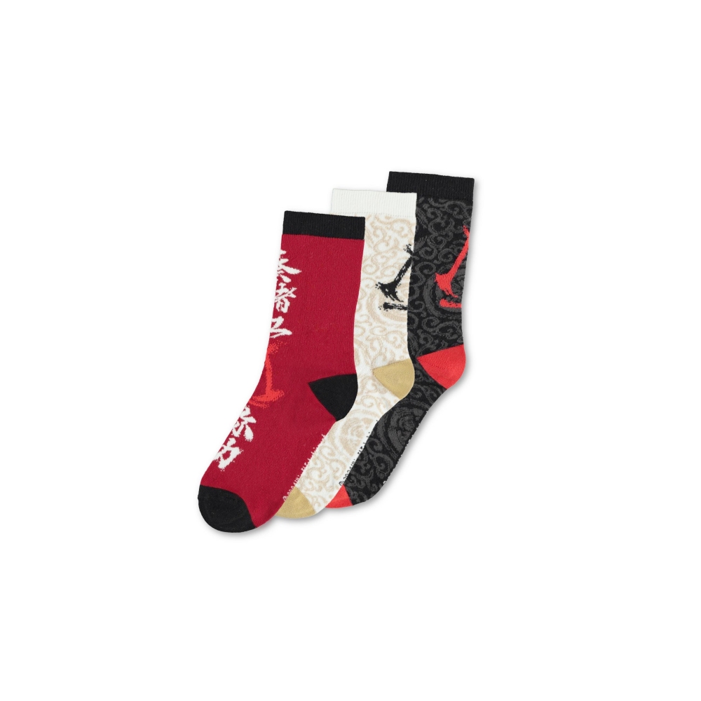 Assassin's Creed - Assassin's Creed Shadows - 3 Pack Sokken - Multicolours